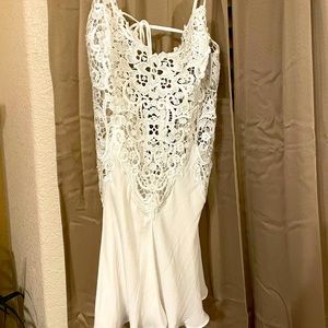 Never worn white lace lingerie